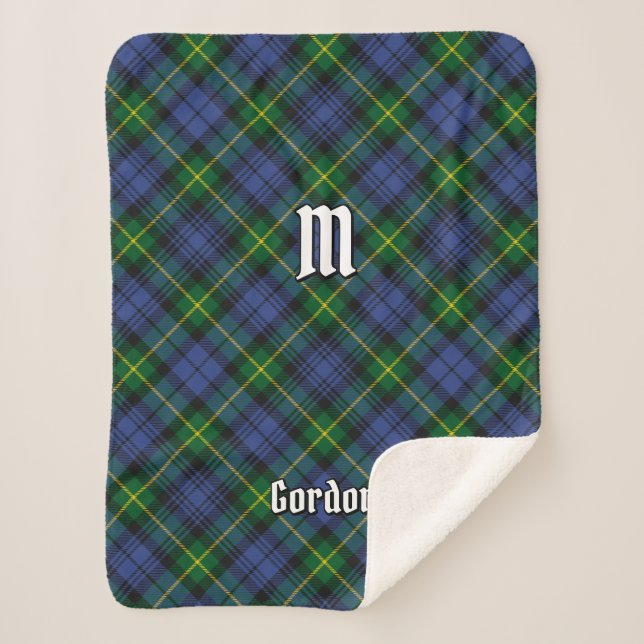 Couverture Sherpa Tartan Clan Gordon (Devant)