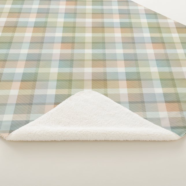 Couverture Sherpa Tartan coloré cosy Sherpa Blanket (3/4)