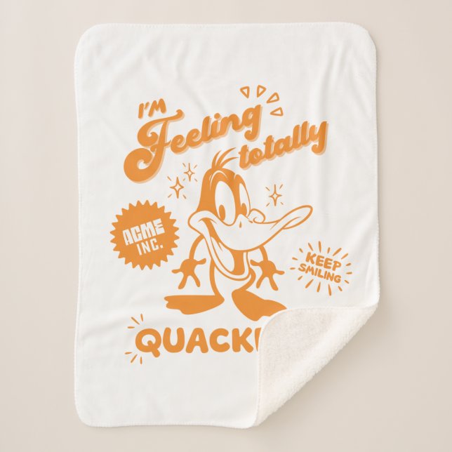 Couverture Sherpa Tasty Retro DAFFY DUCK™ (Devant)