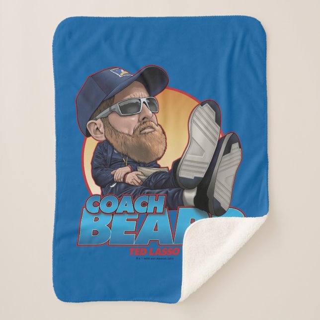 Couverture Sherpa Ted Lasso | Coach Beard Bobblehead (Devant)
