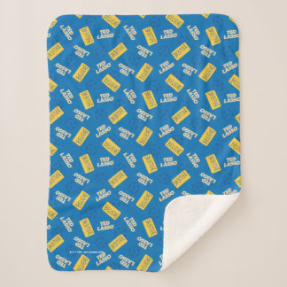 Couverture Sherpa Ted Lasso | Croyez le Motif de signe et de balle