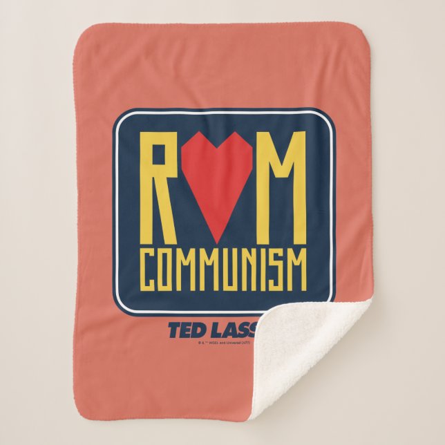 Couverture Sherpa Ted Lasso | Graphique du communisme rom (Devant)