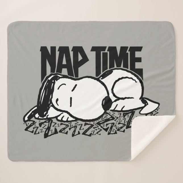 Couverture Sherpa Tee - shirt | Snoopy Nap Time (Devant (Horizontal))