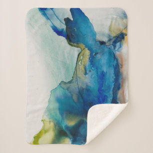 Couverture Sherpa Terrain abstrait - bleu