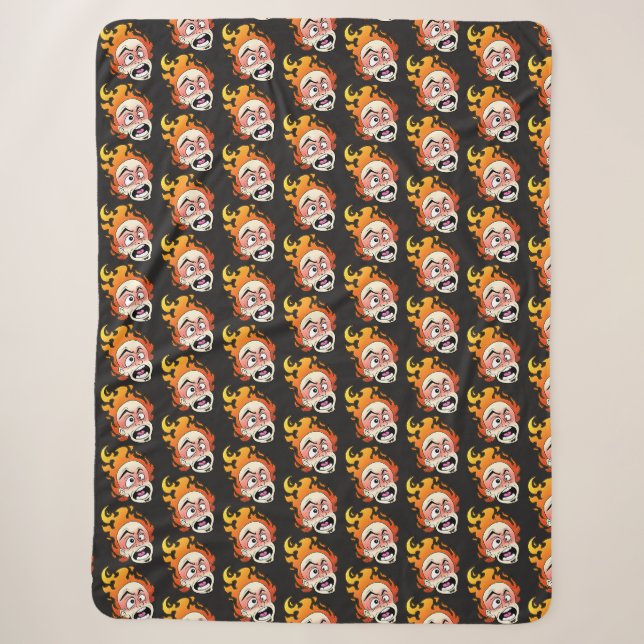 Couverture Sherpa Tête de pompier Scovillelicic Sherpa Blanket (Devant)