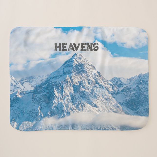 Couverture Sherpa Texte d'image personnalisé de Heavens (Devant (Horizontal))
