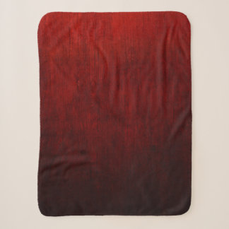 Couverture Sherpa textile floral rouge et noir