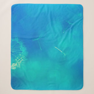 Couverture Sherpa Texture arrière - plan dandelion nature
