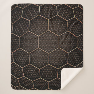Couverture Sherpa texture Arrière - plan grille hexagonale d