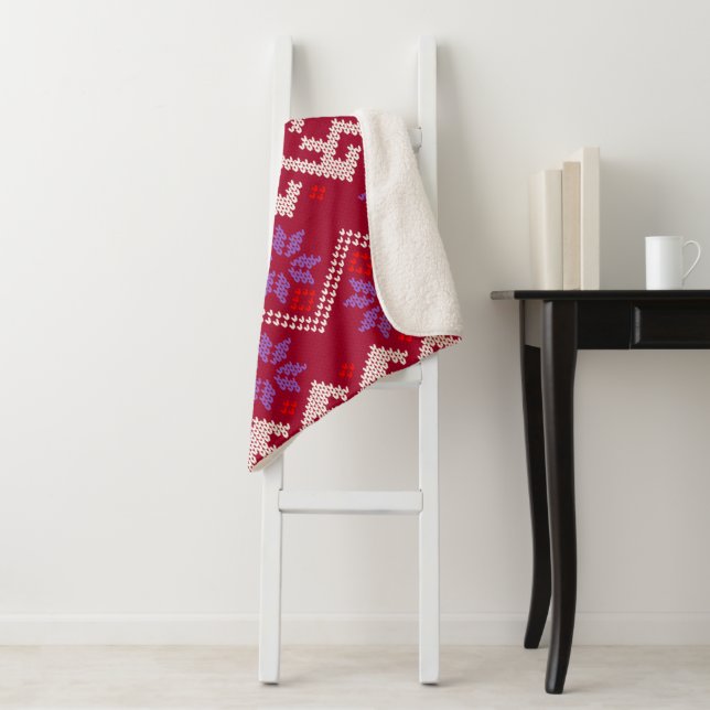 Couverture Sherpa Texture du pull 2 (En situation)