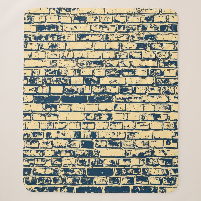 Couverture Sherpa Texture d'un mur en brique. Design élégant de papi (Devant)
