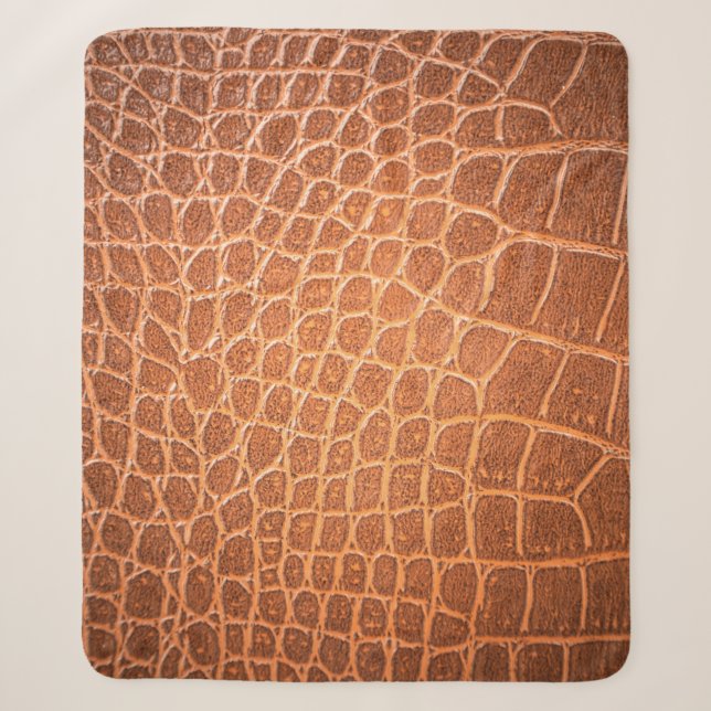 Couverture Sherpa texture en cuir Brown pour arrière - plan (Devant)