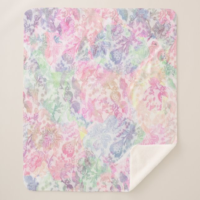 Couverture Sherpa Texture géométrique classique modèle moderne répét (Devant)