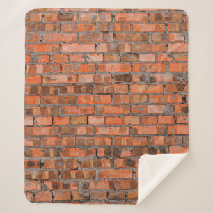 Couverture Sherpa Texture of an old brick wall closeupaged,architect