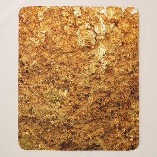 Couverture Sherpa Texture or de luxe.