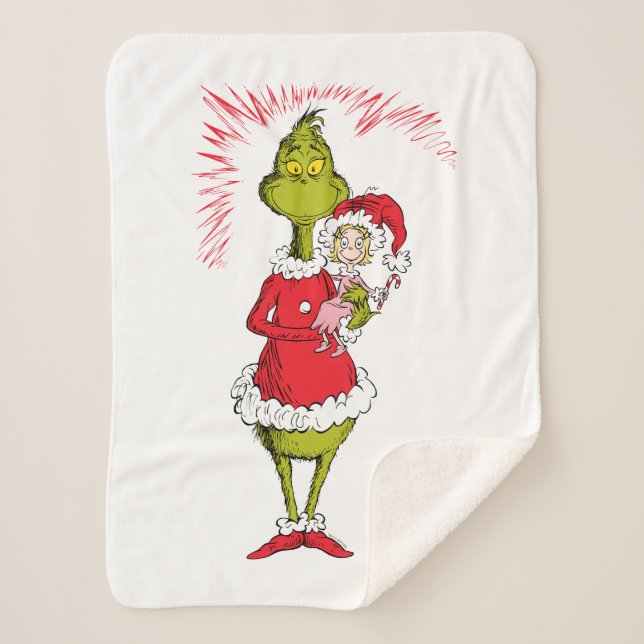 Couverture Sherpa The Grinch Holds Cindy Lou Who (Devant)