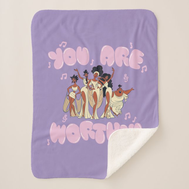 Couverture Sherpa The Muses - You Are Worthy Sherpa Blanket (Devant)