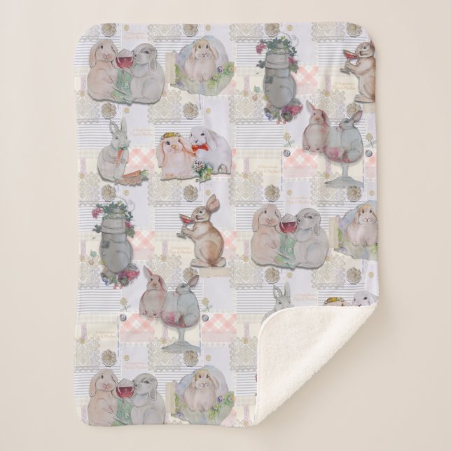 Couverture Sherpa Thème Pipa & Marlow (Devant)