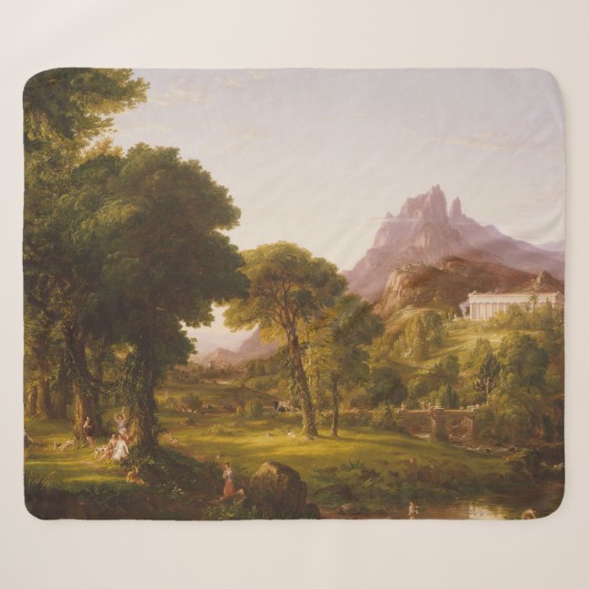 Couverture Sherpa Thomas Cole Dream d'Arcadia (Devant (Horizontal))