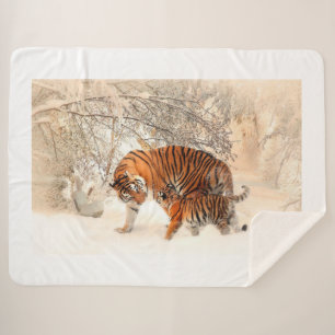 Couverture Sherpa Tigre