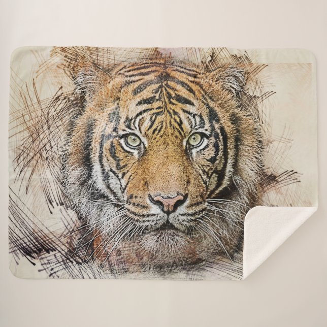 Couverture Sherpa Tigre (Devant (Horizontal))