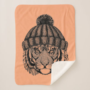Couverture Sherpa Tigre prêt de mode d'hiver