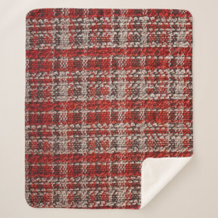 Couverture Sherpa Tissu taran rouge : Arrière - plan texturé