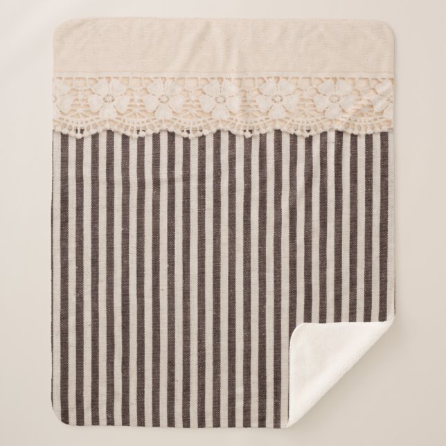 Couverture Sherpa Tissu texture textile et dentelle pour arrière - p (Devant)