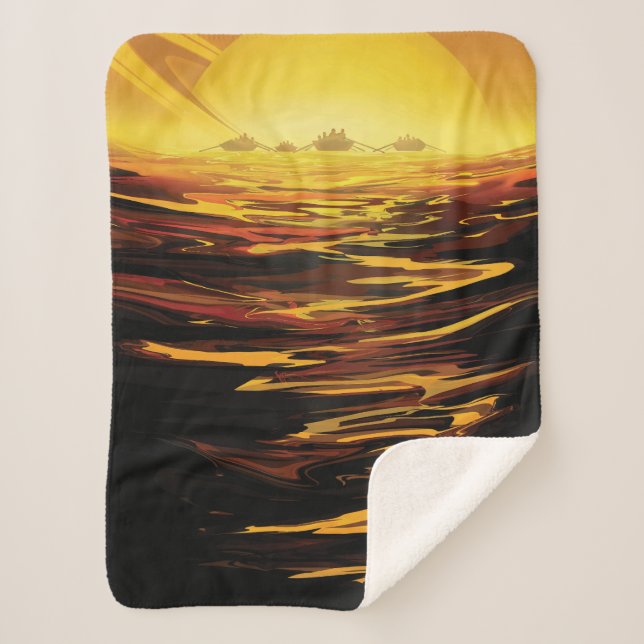 Couverture Sherpa Titan la plus grande lune de la planète Saturne (Devant)