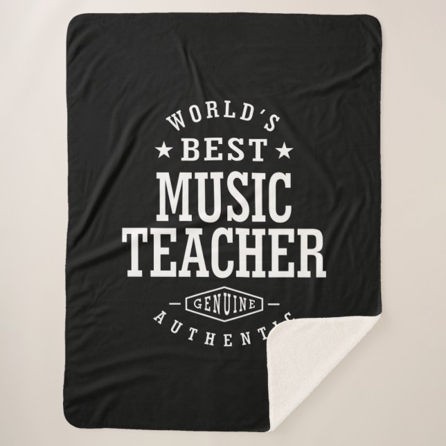Couverture Sherpa Titre du poste de professeur de musique Cadeau (Devant)