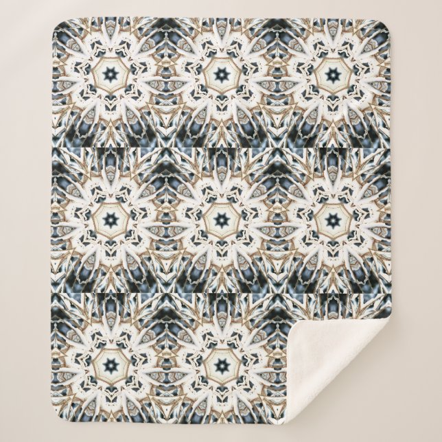 Couverture Sherpa Toile de neige (Devant)