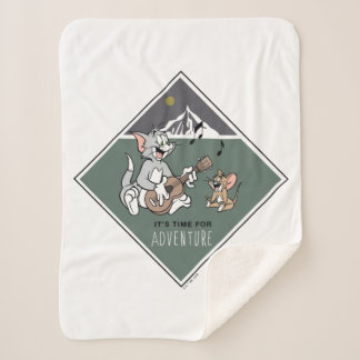 Couverture Sherpa Tom & Jerry "Il est temps pour l'aventure"