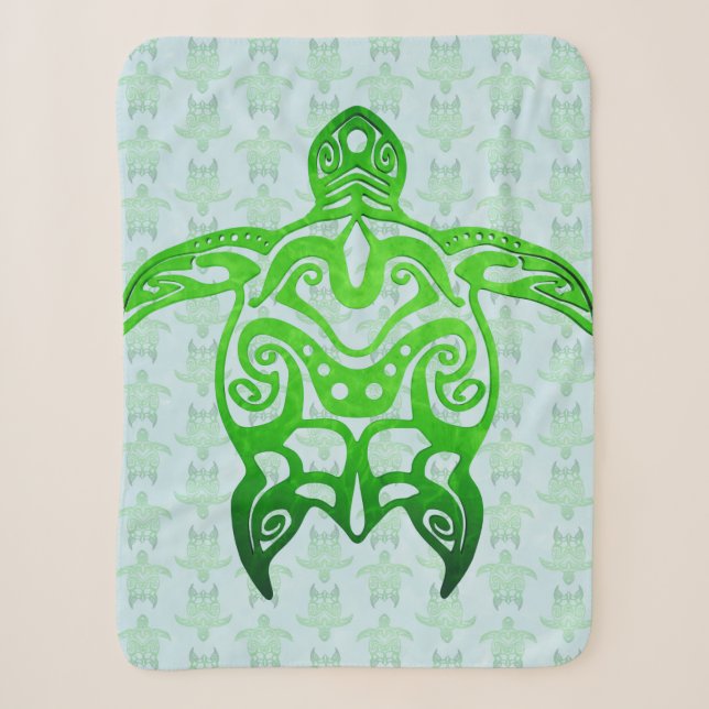 Couverture Sherpa Tortue de mer de la tribu Honu (Devant)