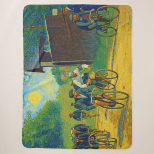 Couverture Sherpa Tour de France Première Course 1903 van Gogh Redux
