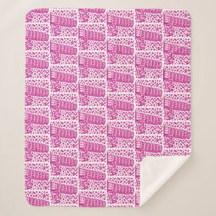 Couverture Sherpa Tour de Pise penchée vibrante Graphique
