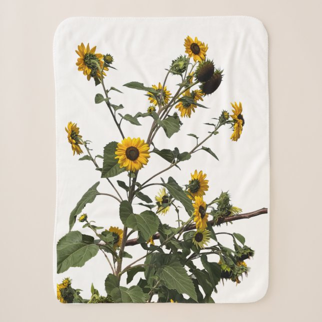 Couverture Sherpa Tournesol jaune vibrant  (Devant)