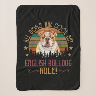 Couverture Sherpa Tous les chiens Art Cool Mais Anglais Bulldogs Règ