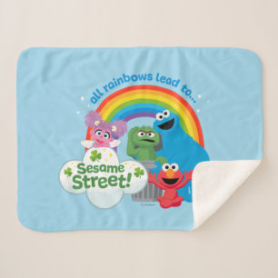 Couverture Sherpa Tous les Rainbows mènent à Sesame Street