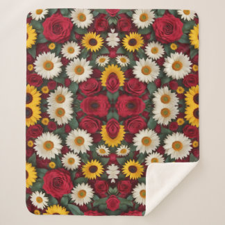 Couverture Sherpa Tout sur le design floral