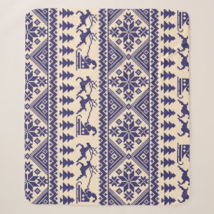 Couverture Sherpa Tradition nordique : Conception Motif transparente