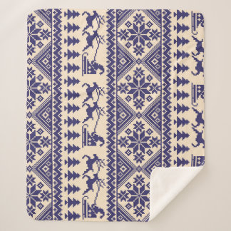 Couverture Sherpa Tradition nordique : Conception Motif transparente