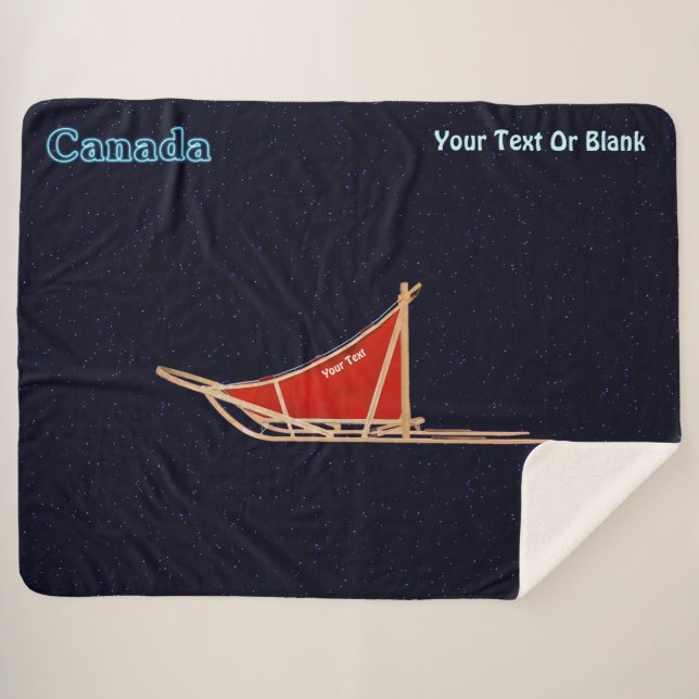 Couverture Sherpa traîneau à chiens - Canada (Devant (Horizontal))