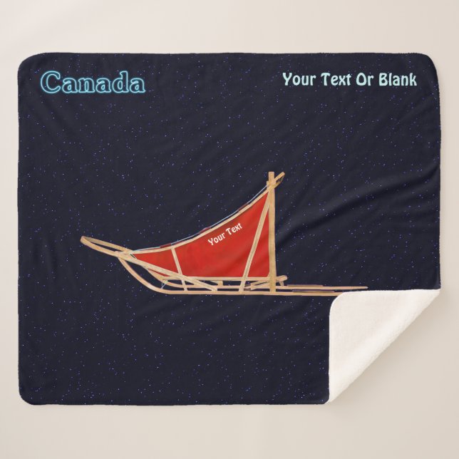 Couverture Sherpa traîneau à chiens - Canada (Devant (Horizontal))