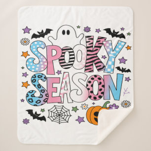 Couverture Sherpa Transgenre Halloween de la Saison Effrayante