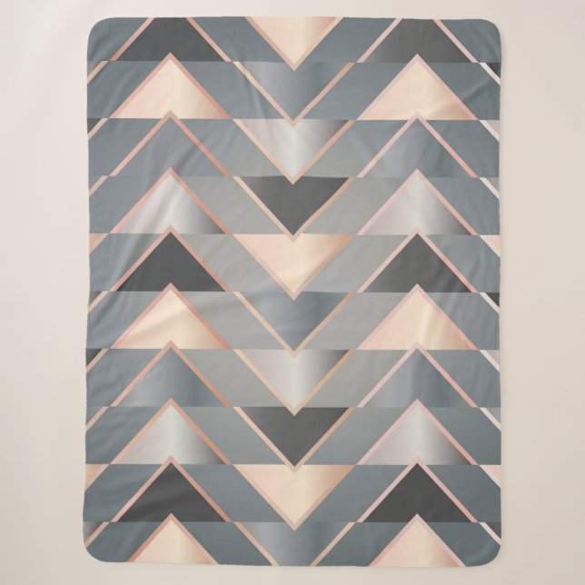 Couverture Sherpa Triangles modernes (Devant)