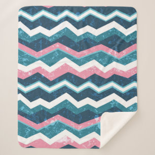 Couverture Sherpa Tribal ethnique main dessinée sans couture motif