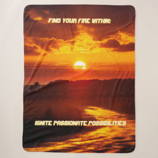 Couverture Sherpa "Trouvez Votre Feu Intérieur"