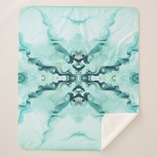 Couverture Sherpa Turquoise Harmony – Artistic Duvet Cover