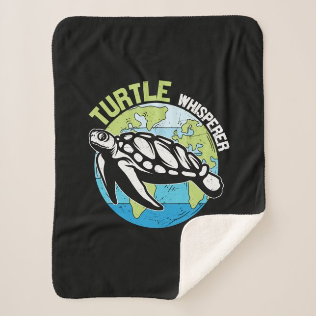 Couverture Sherpa Turtle Lover | Turtle Whisperer (Devant)