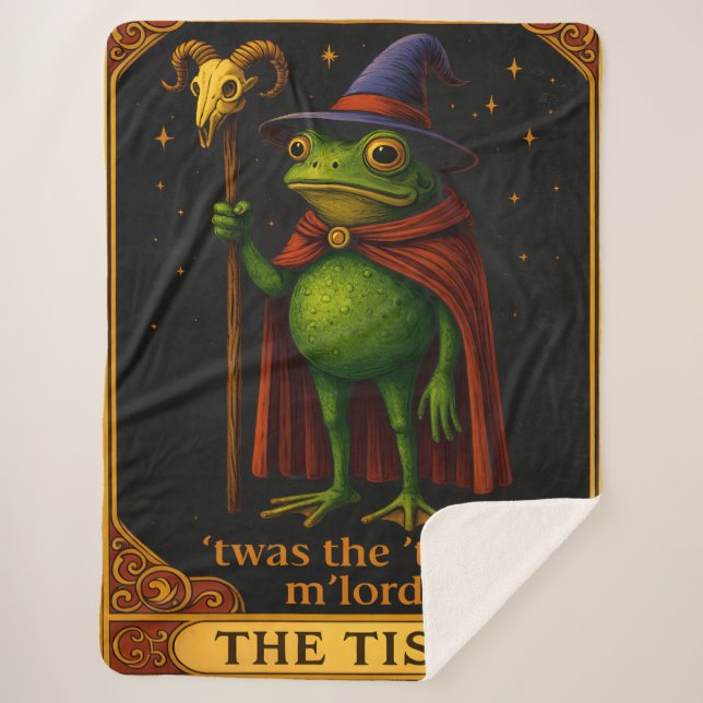 Couverture Sherpa T'was The 'Tism M'Lord Frog Meme Autism Awareness (Devant)